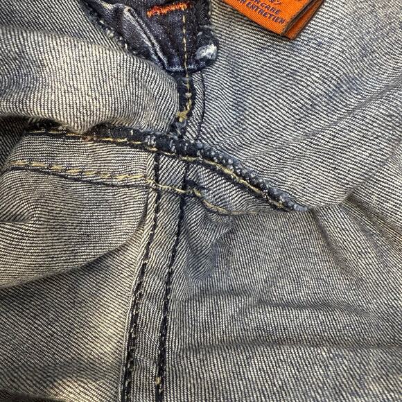 Rock Revival Jeans Women's 27 (4) Blue Celinda Low Rise Straight Blingy EUC - Picture 11 of 16